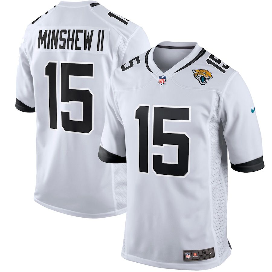 Men Jacksonville Jaguars 15 Gardner Minshew II Nike White Game Player NFL Jersey